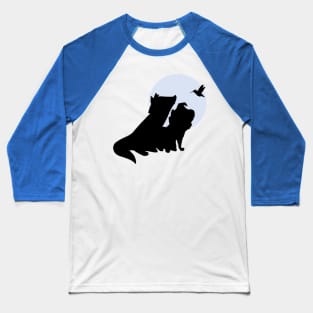 Blue Corn Moon Baseball T-Shirt